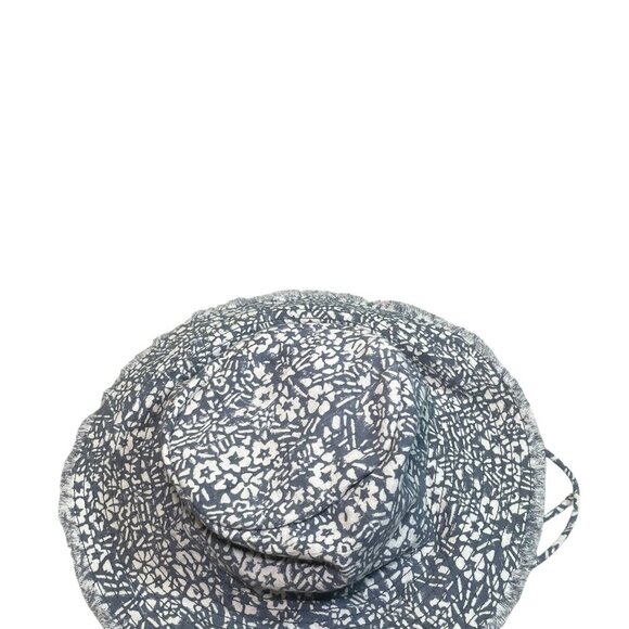 Cleobella Gia Bucket Hat NWT Sample Blue White Floral Boho - Picture 4 of 5